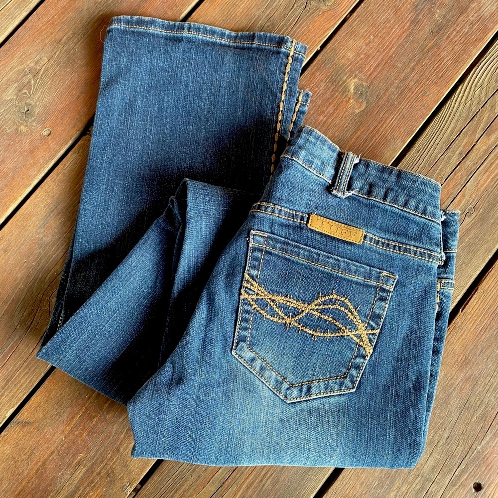 26x35 Western Dark Edge CT Jeans
